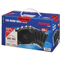 Hama CD-ROM-Leerhllen SlimLine, 50er-Pack (00049934)